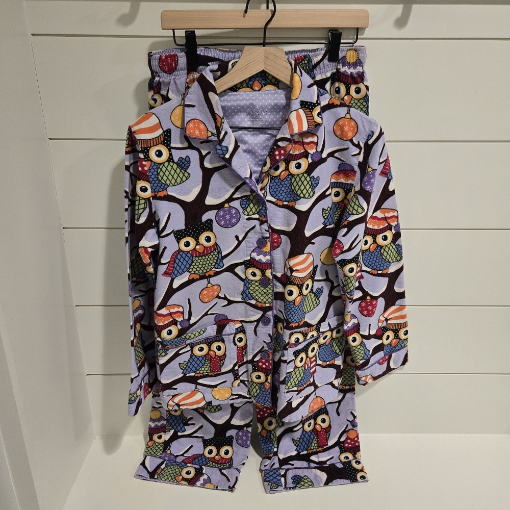 Nick & Nora Flannel 2 Piece Pajama Set Size S